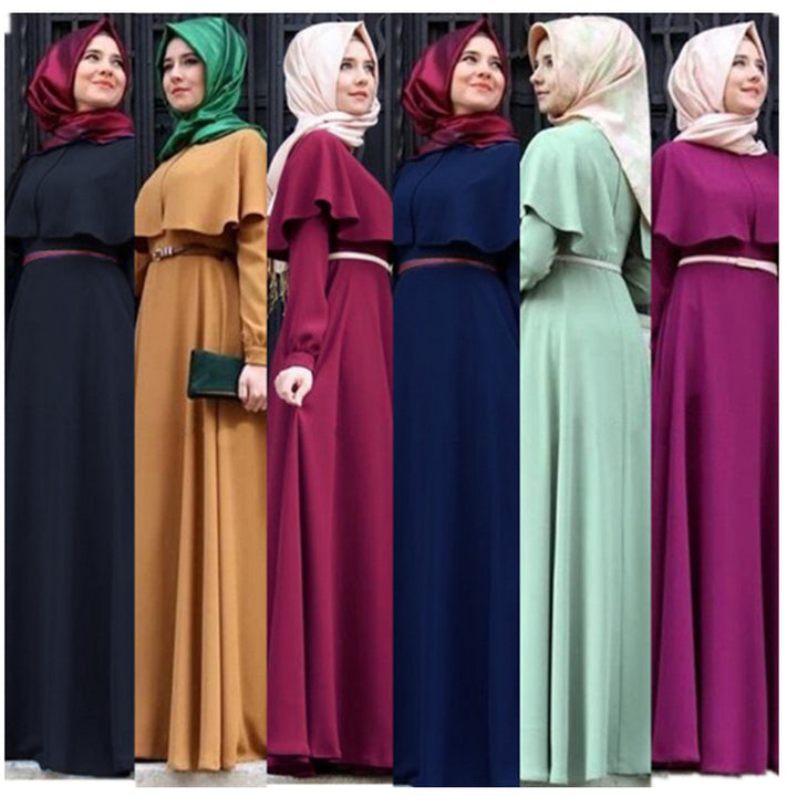 Cape Style sleeved Dress