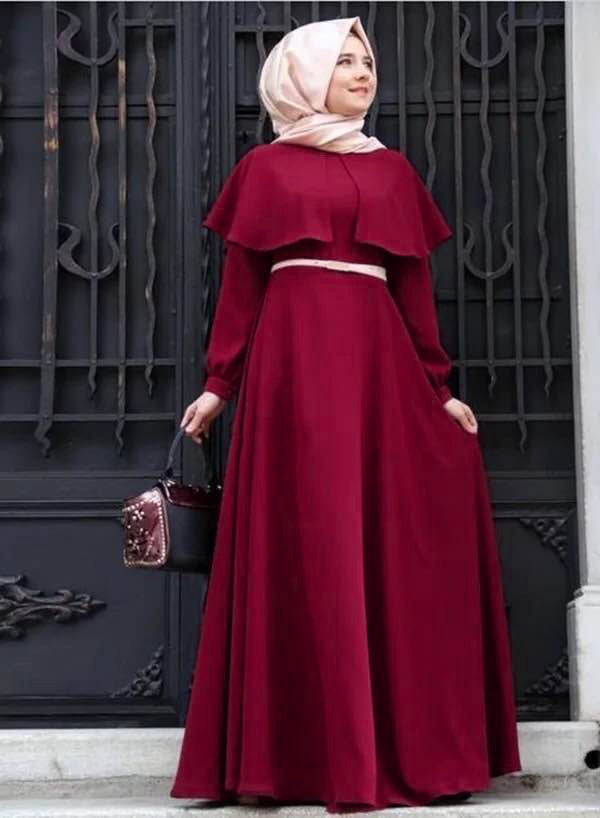 Cape Style sleeved Dress