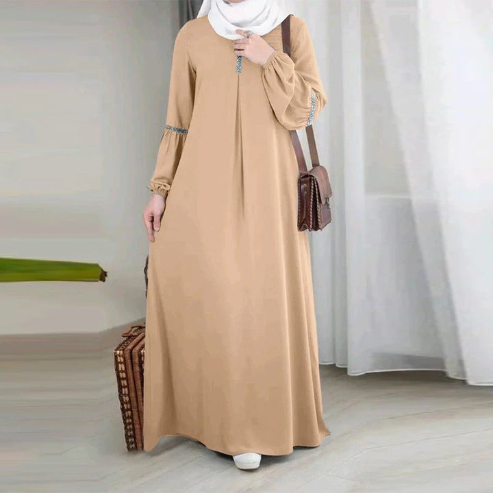 Abaya Dress Casual Sequin Sun Dress