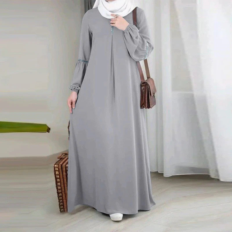 Abaya Dress Casual Sequin Sun Dress