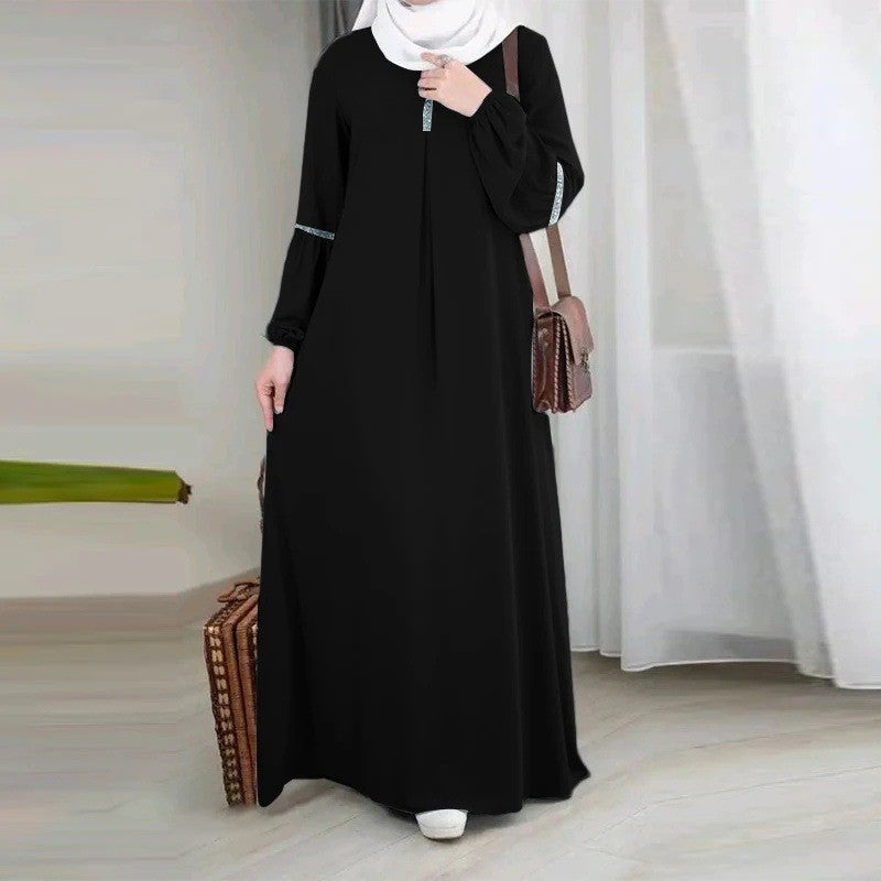 Abaya Dress Casual Sequin Sun Dress