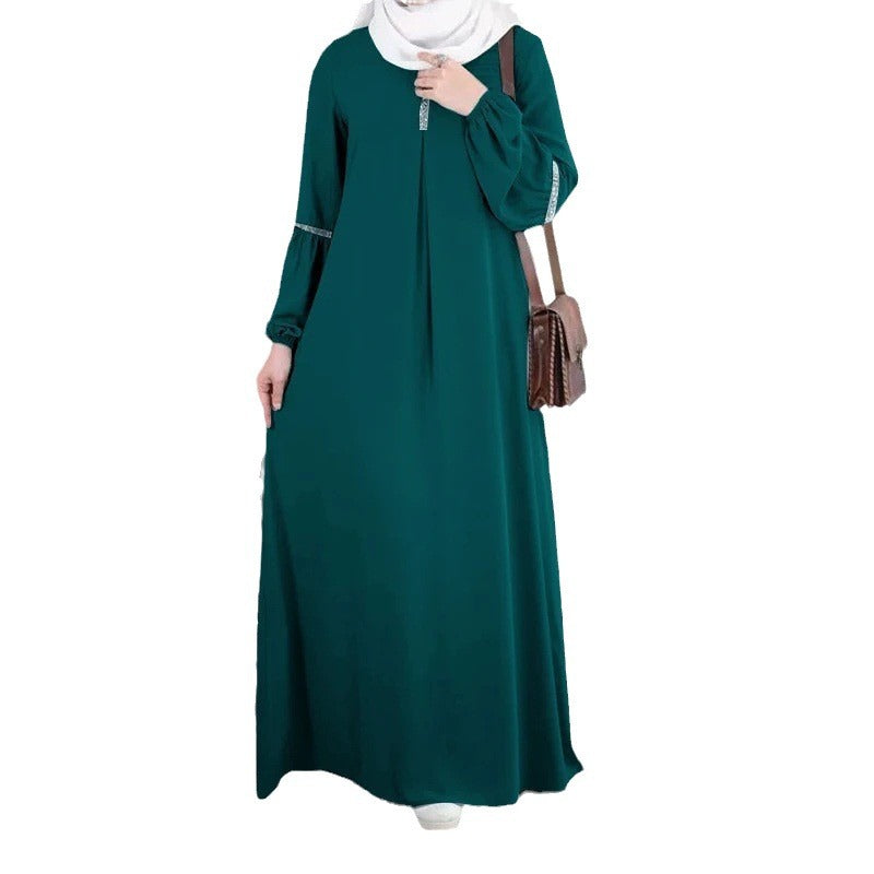 Abaya Dress Casual Sequin Sun Dress