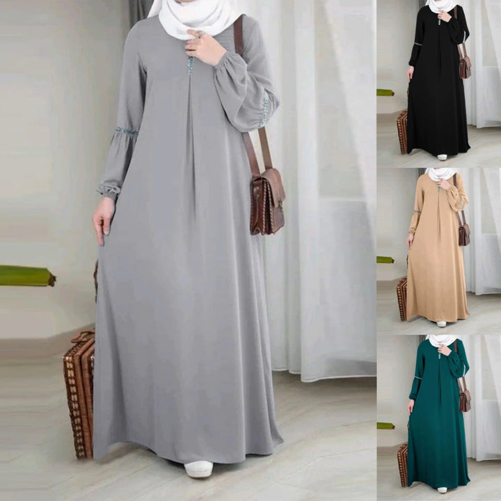 Abaya Dress Casual Sequin Sun Dress