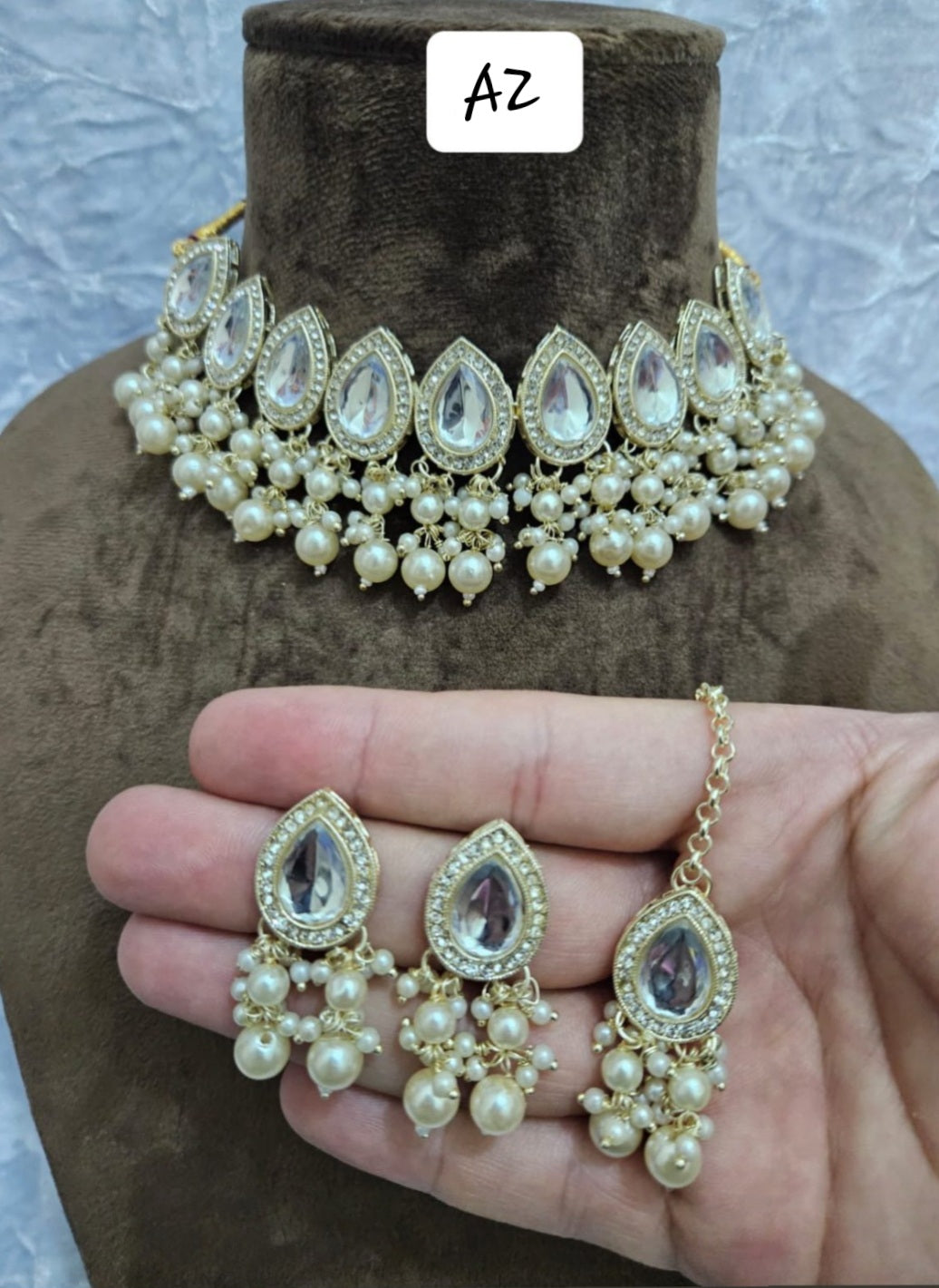 White Indian set