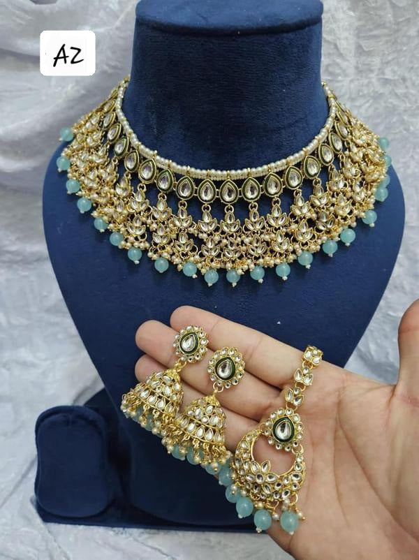 Blue kundan ser